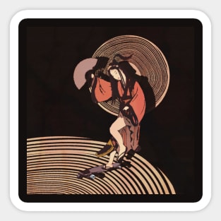 SKATEBOARDING GEISHA 03 Sticker